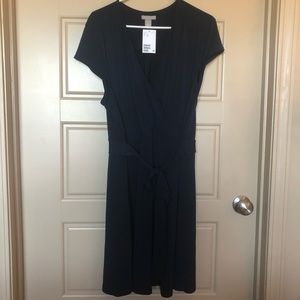 H&M Navy Wrap Dress